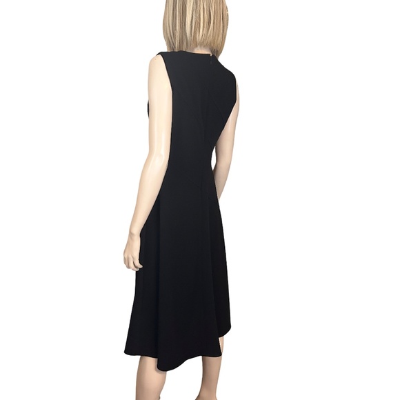 Calvin Klein Dress Refined Fashion Layered Asymmetrical Peplum Ruffles Flowy - Picture 8 of 15